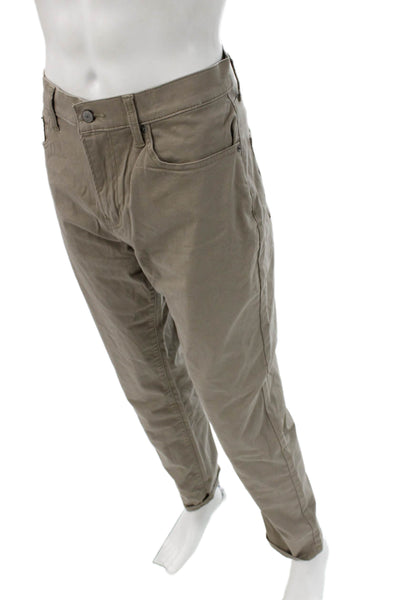 Lucky Brand Mens Beige Chino Khakis 100% Cotton Size 34