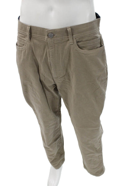 Calvin Klein Men Beige 100% Cotton Chinos Size 34