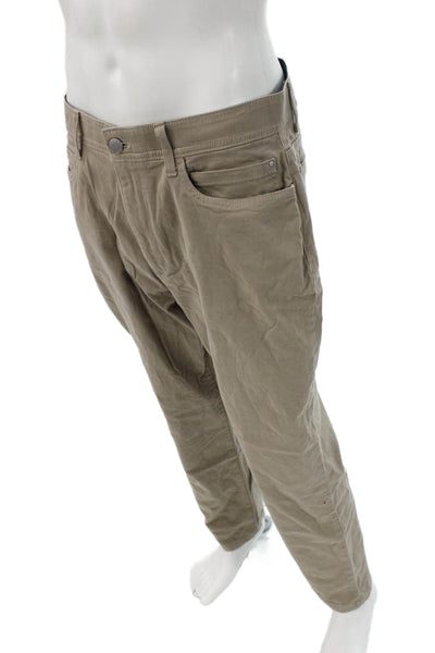 Calvin Klein Men Beige 100% Cotton Chinos Size 34