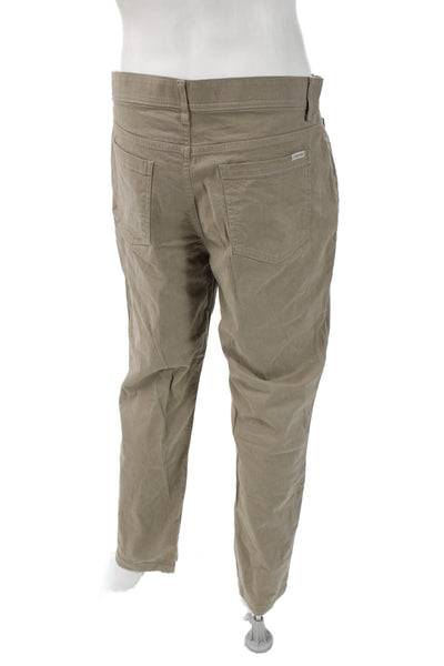 Calvin Klein Men Beige 100% Cotton Chinos Size 34