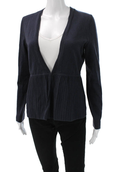 Boss Hugo Boss Womens Merino V-Neck Cardigan Dark Blue Long Sleeve Size M