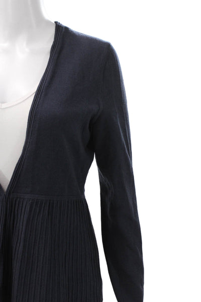 Boss Hugo Boss Womens Merino V-Neck Cardigan Dark Blue Long Sleeve Size M