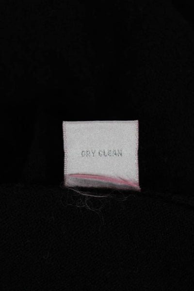 Rebecca Taylor Womens Black 100% Wool Round Neck Basic Blouse Size M
