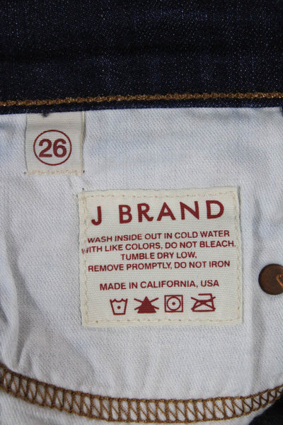 J Brand Womens Dark Blue Bootcut Jeans Mid Rise Size 26