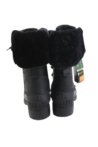 Kamik Womens Sienna F2 Winter Snow Lace-Up Boots Black Size 7