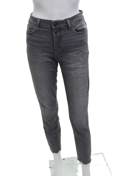 Paige Women Ankle Skinny Jeans Gray High Waist Size 28