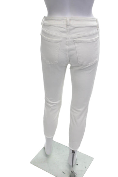 DL 1961 Womens Ankle Skinny White Jeans Inseam 26 Size 29