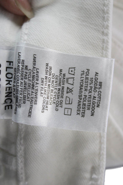DL 1961 Womens Ankle Skinny White Jeans Inseam 26 Size 29