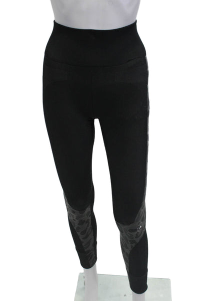 Adidas by Stella McCartney Women Ankle Leggings Black Animal Print Size M