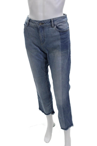 DL 1961 Womens Ankle Cropped High Waist Blue Jeans Size 28