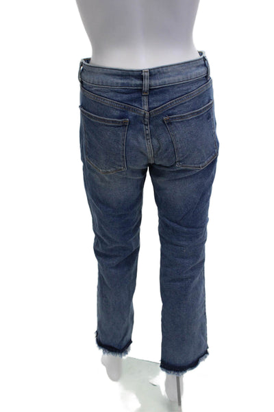 DL 1961 Womens Ankle Cropped High Waist Blue Jeans Size 28
