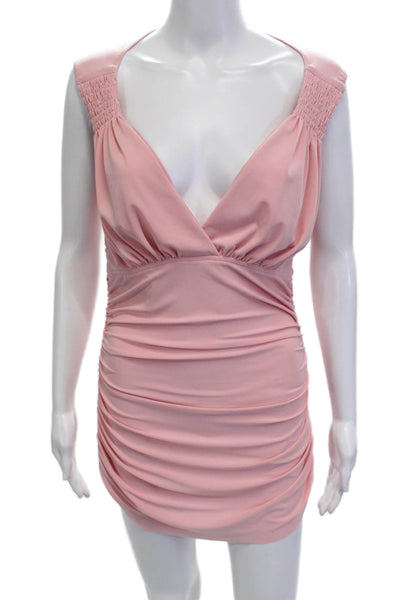 Norma Kamali Women Bodycon Mini Dress Pink Size M
