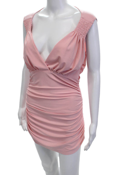 Norma Kamali Women Bodycon Mini Dress Pink Size M