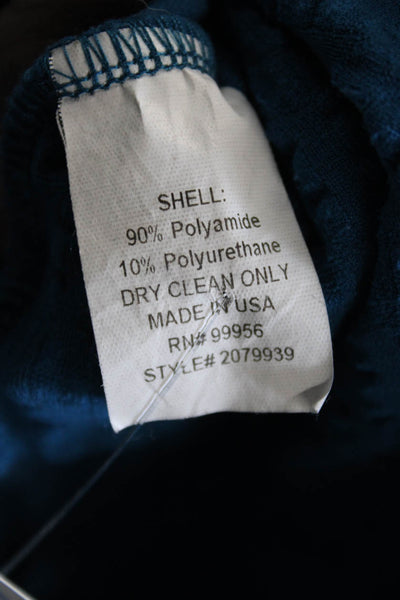 Shoshanna Womens Blue Long Sleeve Sweater Dress Knee Length Size 2