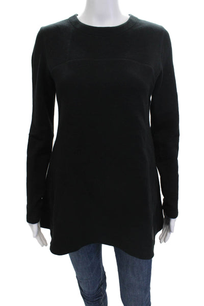 Akris Punto Women Pullover Black Crew Neck Long Sleeve Size 4