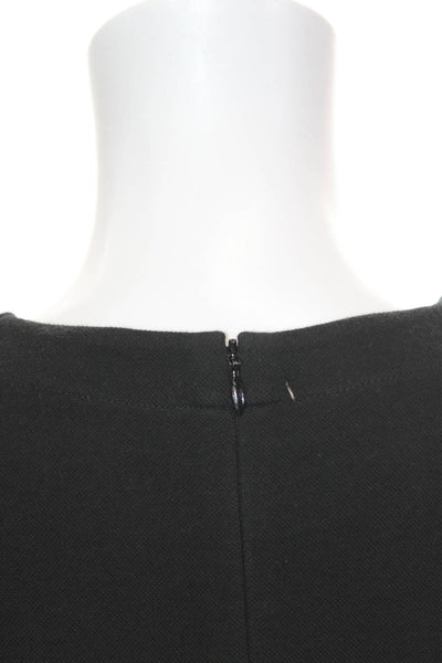 Akris Punto Women Pullover Black Crew Neck Long Sleeve Size 4