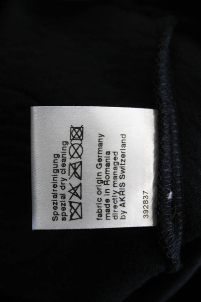Akris Punto Women Pullover Black Crew Neck Long Sleeve Size 4