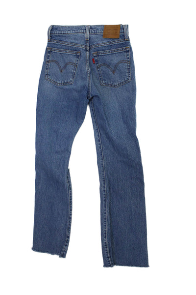 Levis Womens Bootcut Jeans Blue High Rise Size 24