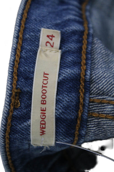 Levis Womens Bootcut Jeans Blue High Rise Size 24