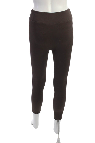 Lou & Grey Women Ankle Leggings Brown Size XS