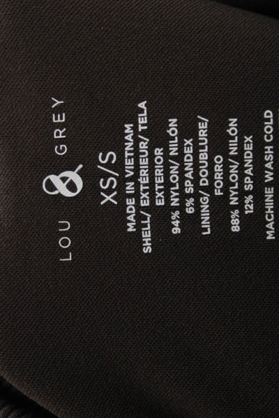 Lou & Grey Women Ankle Leggings Brown Size XS