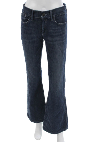 Goldsign Women Dark Blue Bootcut Flared Jeans Size 27