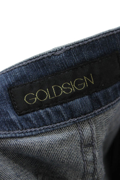 Goldsign Women Dark Blue Bootcut Flared Jeans Size 27
