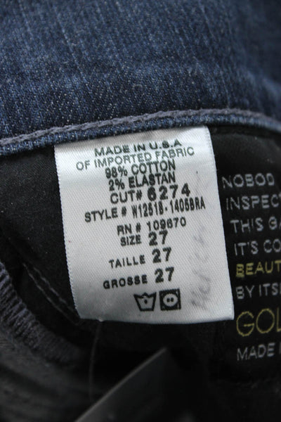Goldsign Women Dark Blue Bootcut Flared Jeans Size 27
