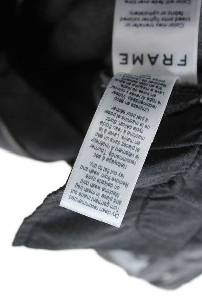 Frame Denim Womens Ankle Skinny Jeans Gray High Rise Button Size 26