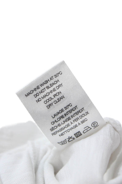 IRO Mens Basic White Cotton Crew Neck Short Sleeve T-Shirt Size XL