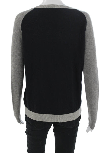 Vince Womens Dark Blue Crew Neck Pullover Sweater Wool Cashmere Alpaca Size XS