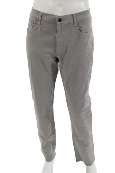 Joes Mens Chino Pants Gray Button 99% Cotton Size 36