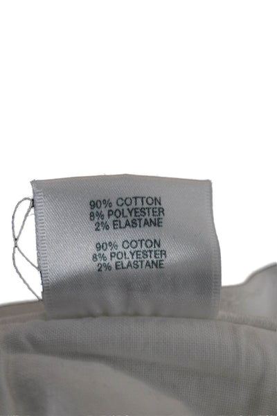 J Brand Women Ankle Cropped White Jeans Mid Rise Button Size 26