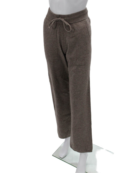 TKEES Womens Brown Drawstring Sweatpants Size S