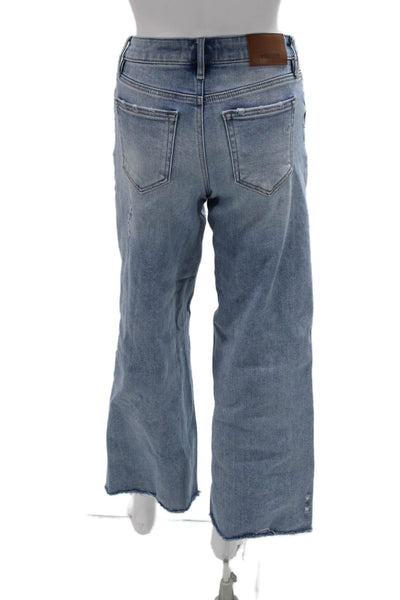 Hidden Womens Boyfriend Wide Leg Light Blue Jeans Size 24