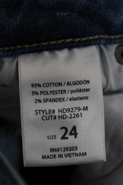 Hidden Womens Boyfriend Wide Leg Light Blue Jeans Size 24