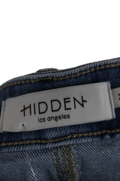 Hidden Womens Boyfriend Wide Leg Light Blue Jeans Size 24