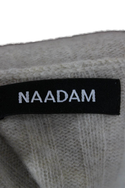 Naadam Women Pullover Cashmere Striped Crew Neck Long Sleeve Sweater Size XS