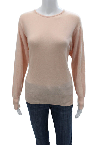 Lyle & Scott Womens Beige 100% Cashmere Crew Neck Pullover Sweater Size M