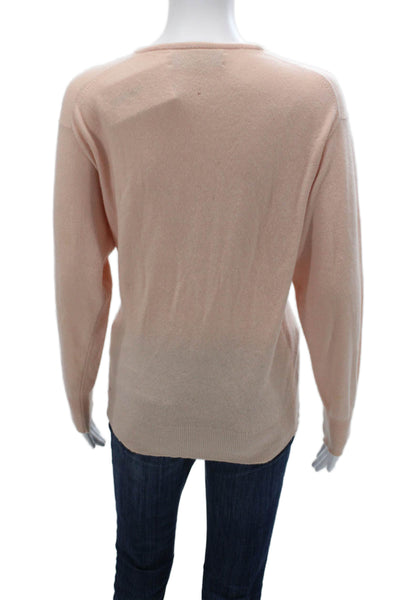 Lyle & Scott Womens Beige 100% Cashmere Crew Neck Pullover Sweater Size M