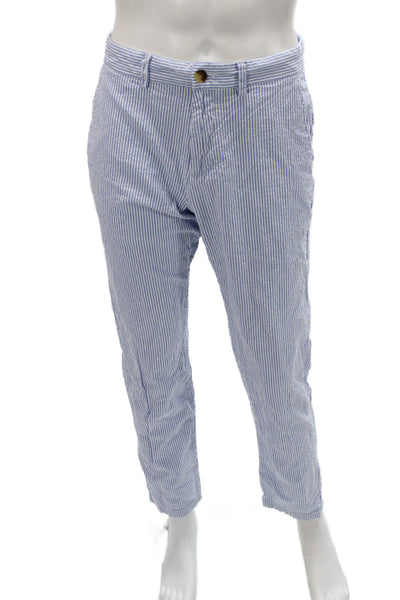 Vineyard Vines Mens Light Blue Striped Chinos Button Size 33