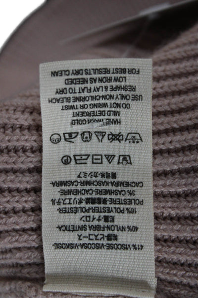 Free People Womens Beige Bohemian V Neck Pullover Sweater Long Sleeve Size M