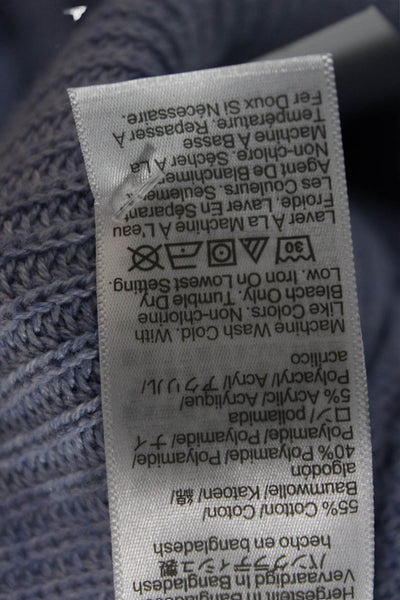 J Crew Womens Light Blue Merino Silk Pullover Sweater Size L