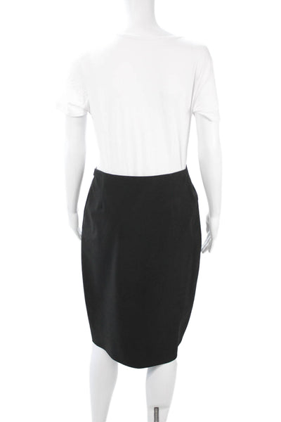 Shin Choi Women Straight Pencil Skirt Black Knee-Length Size 6