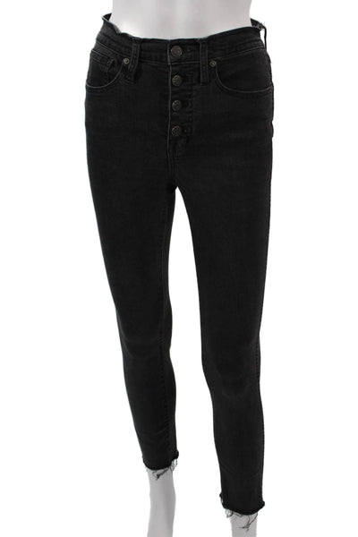 Madewell Womens Ankle Skinny Black Jeans Size 25