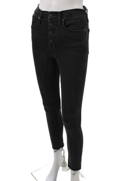 Madewell Womens Ankle Skinny Black Jeans Size 25