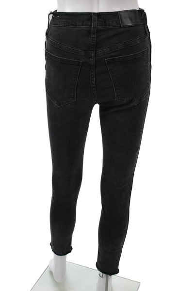 Madewell Womens Ankle Skinny Black Jeans Size 25