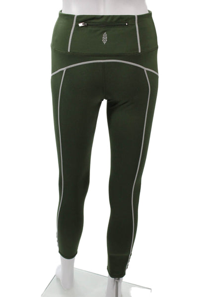FP Movement Women Army Green Ankle Leggings Size S