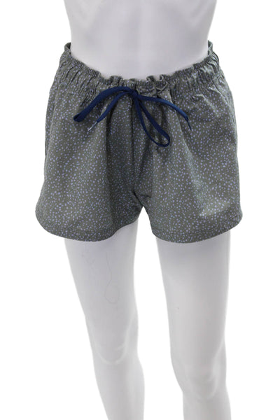 prAna Womens Gray Polka Dot Shorts Beach Button Size M