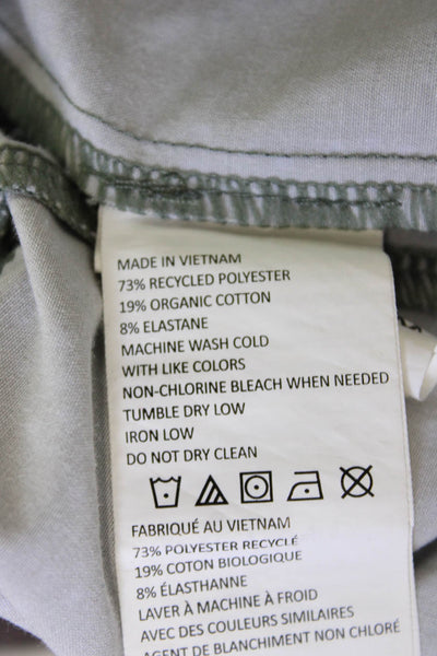 prAna Womens Gray Polka Dot Shorts Beach Button Size M